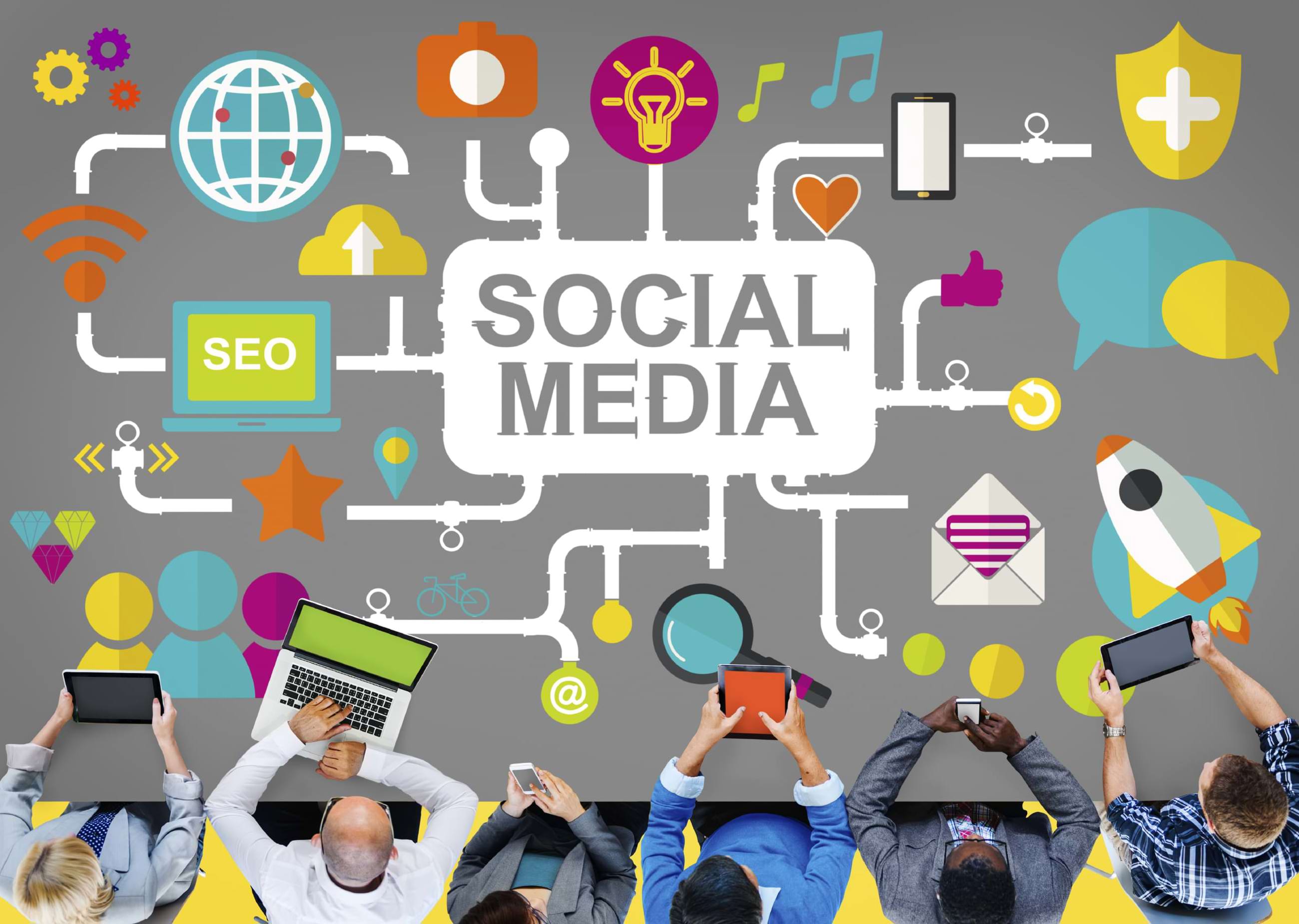 social media profiles