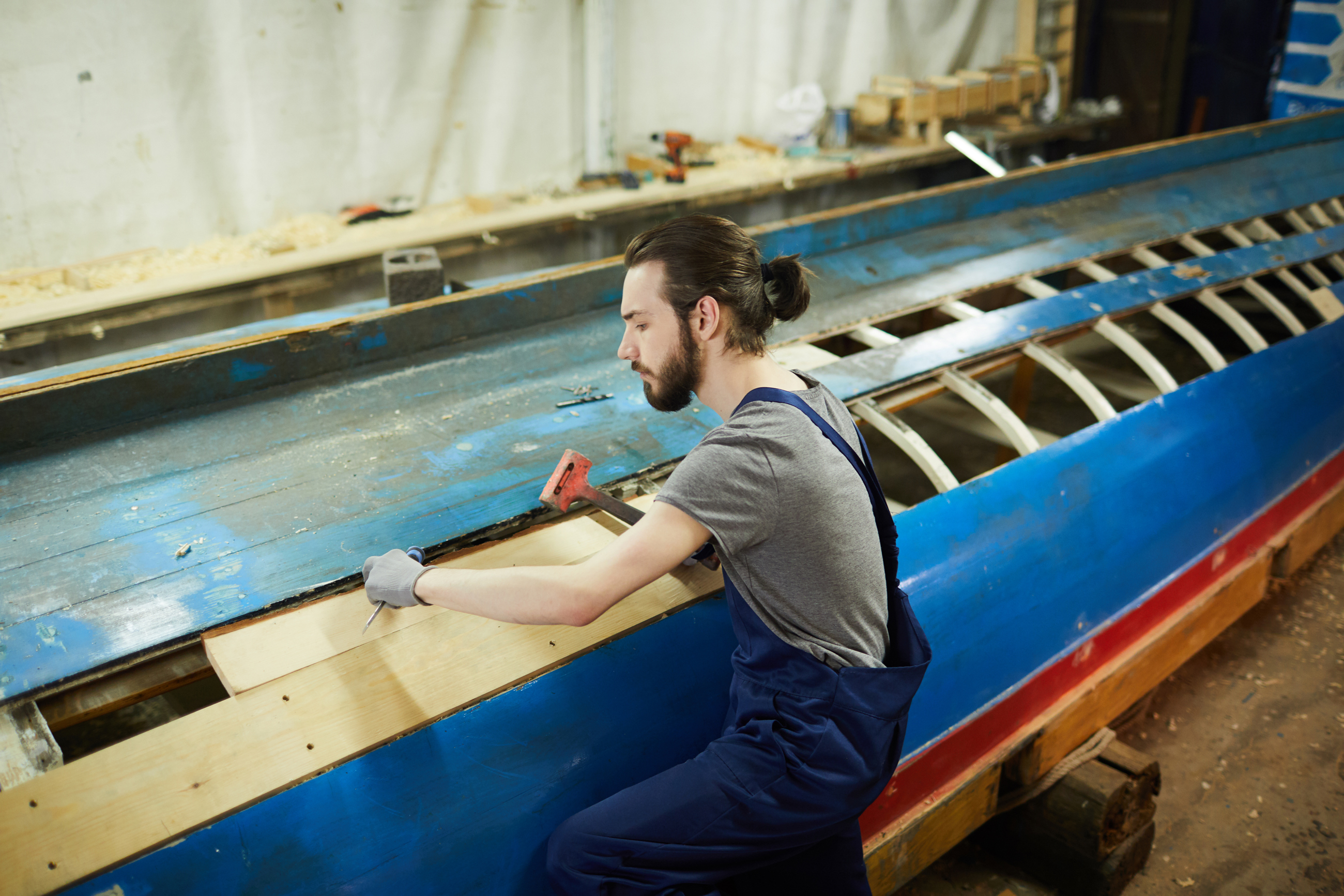 Career as a ship carpenter